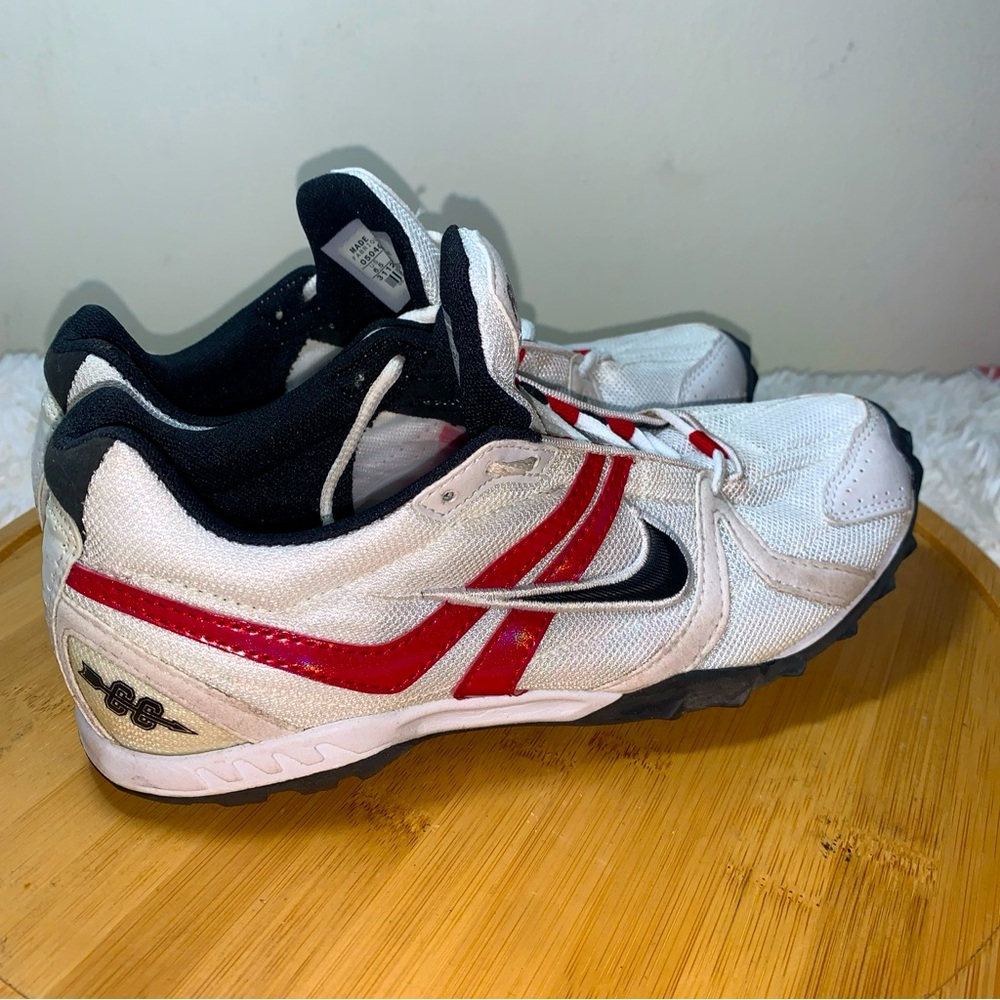 Nike Rival XC Mens Size 6.5 US Sneaker Track & Field Running White Red Black